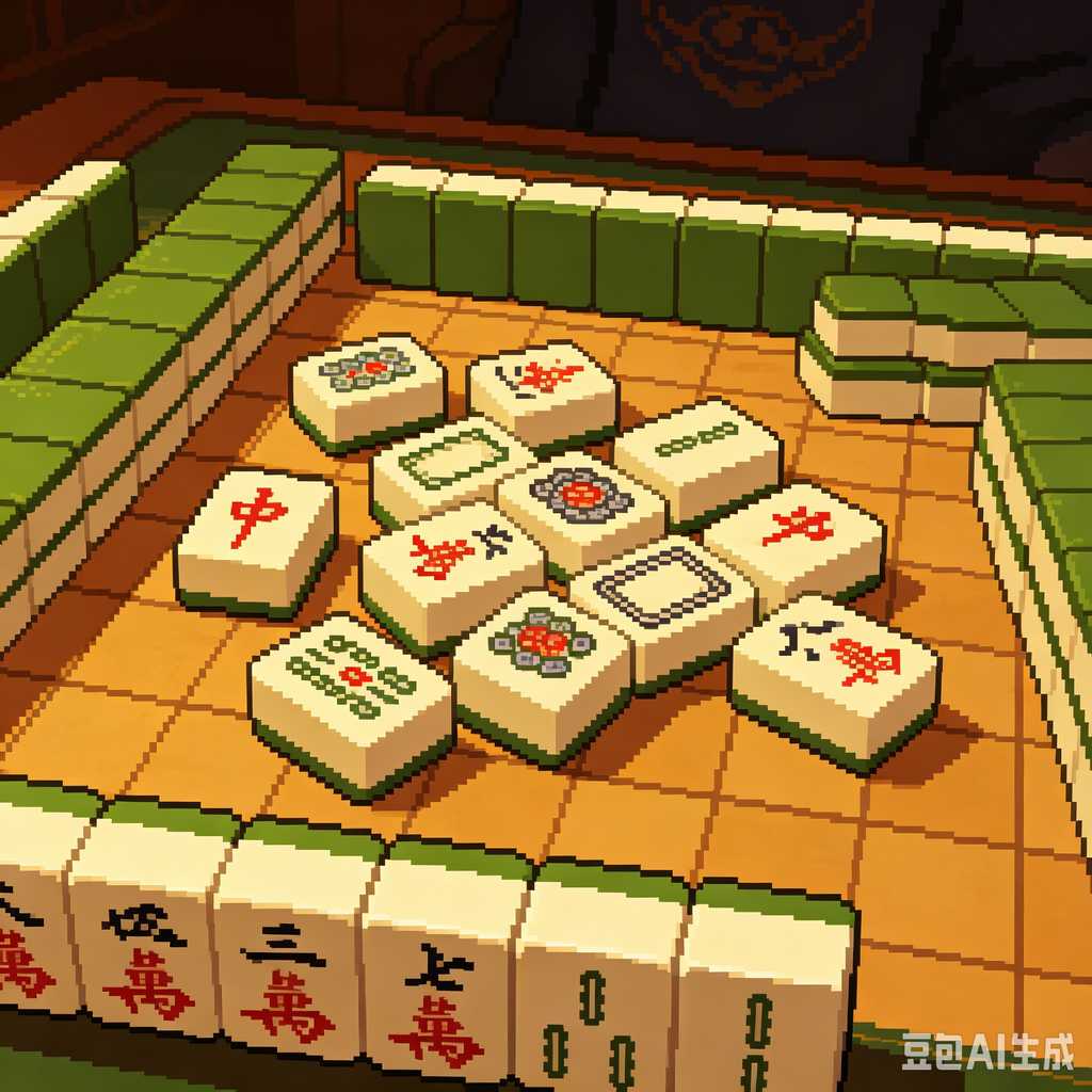 muted color mahjong set