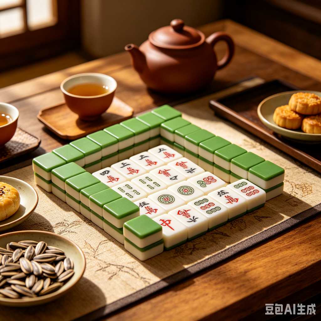 gradient pink mahjong tiles