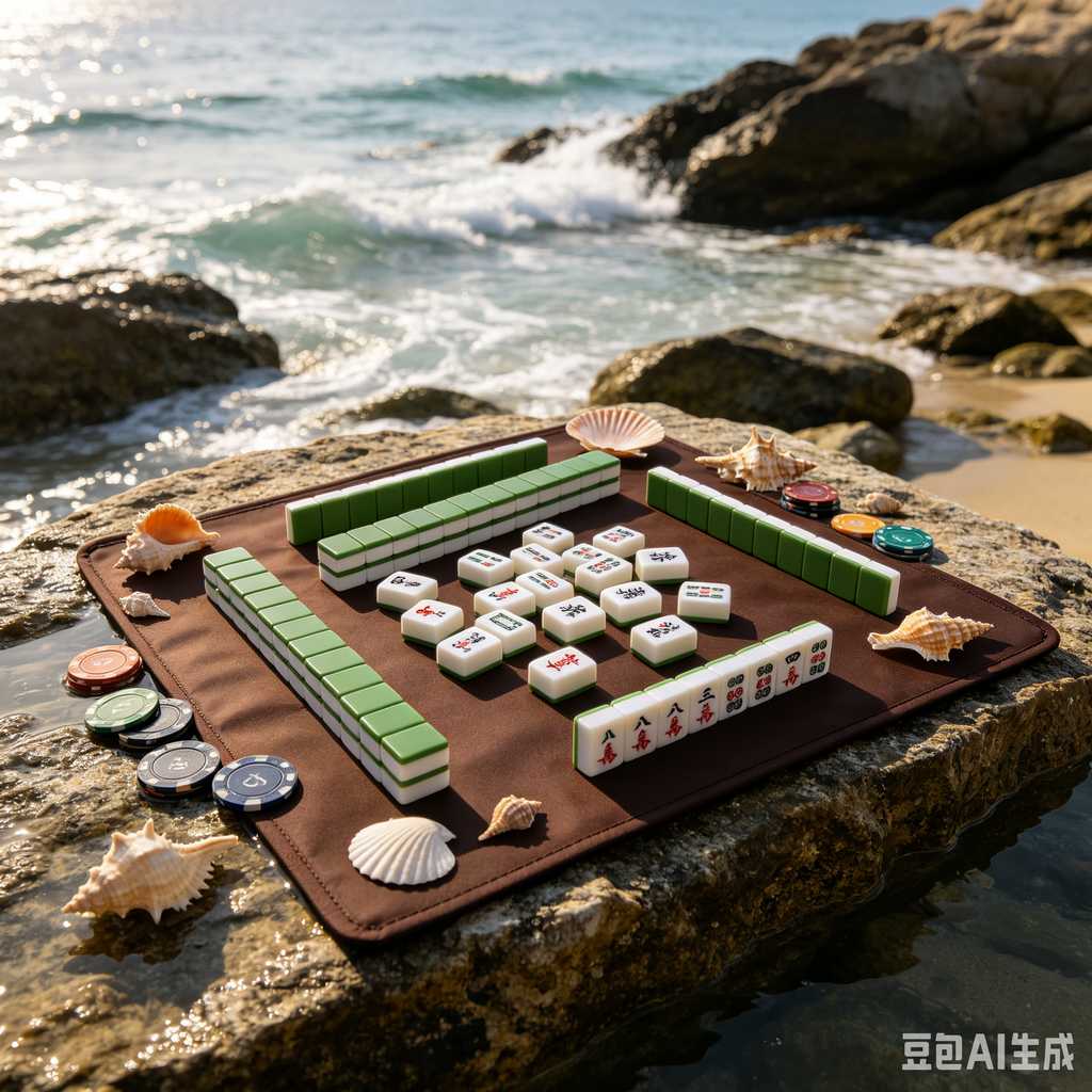 retro text mahjong tiles